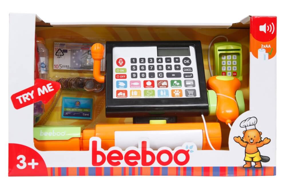 Beeboo Kitchen Registrierkasse Touchscreen mit Sound und Zubehör