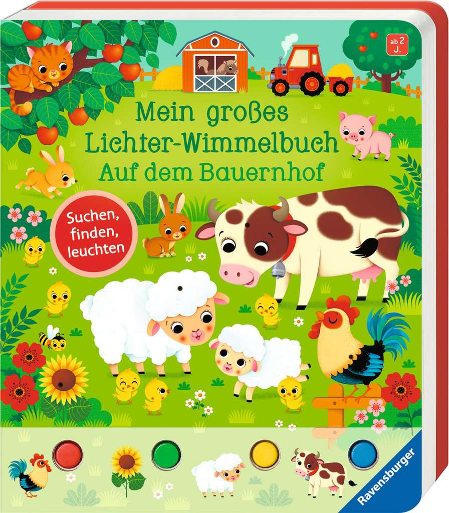 Mein großes Lichter-Wimmelbuch: Auf dem Bauernhof