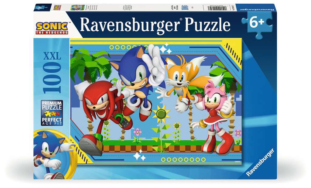 Kinderpuzzle ab 6 Jahren - Nichts kann Sonic aufhalten - 100 Teile