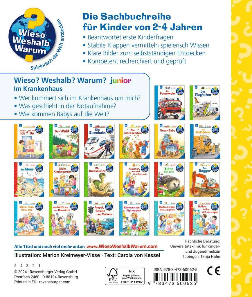 Ravensburger Wieso? Weshalb? Warum? junior, Band 75: Im Krankenhaus