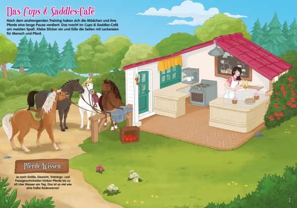 SCHLEICH® Horse Club - Stickerbuch für Pferdefreunde, 16 Seiten, ab 6 Jahren