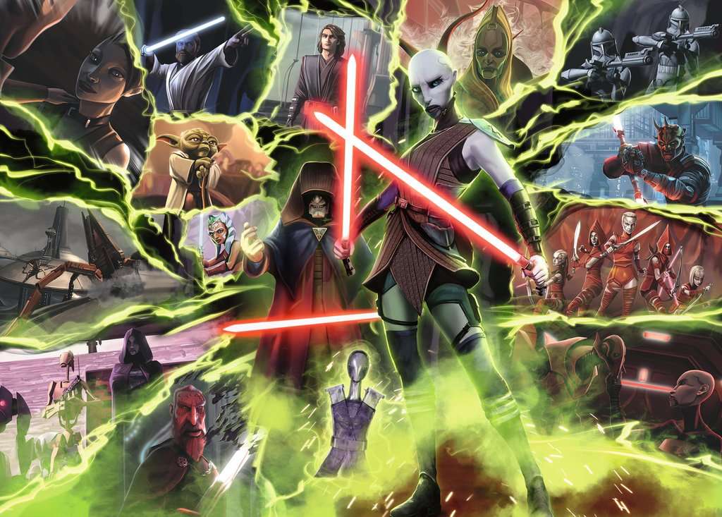 Puzzle 1000 Teile - Star Wars Villainous: Asajj Ventress