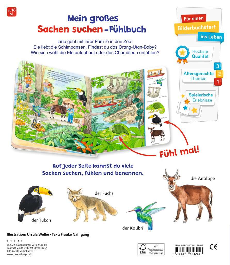 Sachen suchen Sachen fühlen Im Zoo