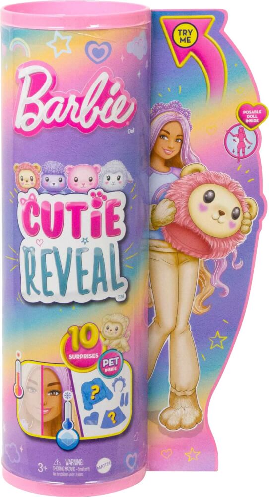 Barbie Cutie Cozy Cute Reveal Serie Puppe - Löwe