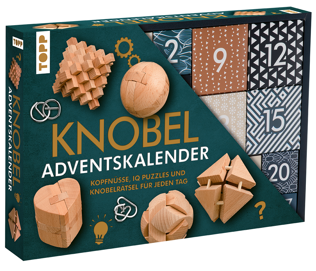 Knobelspiel-Adventskalender – Kopfnüsse, IQ Puzzles und Knobelrätsel für jeden Tag