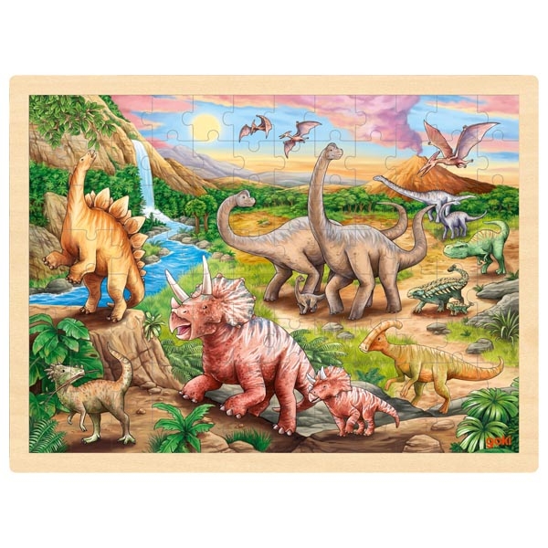 Einlegepuzzle Dinosaurierwanderung