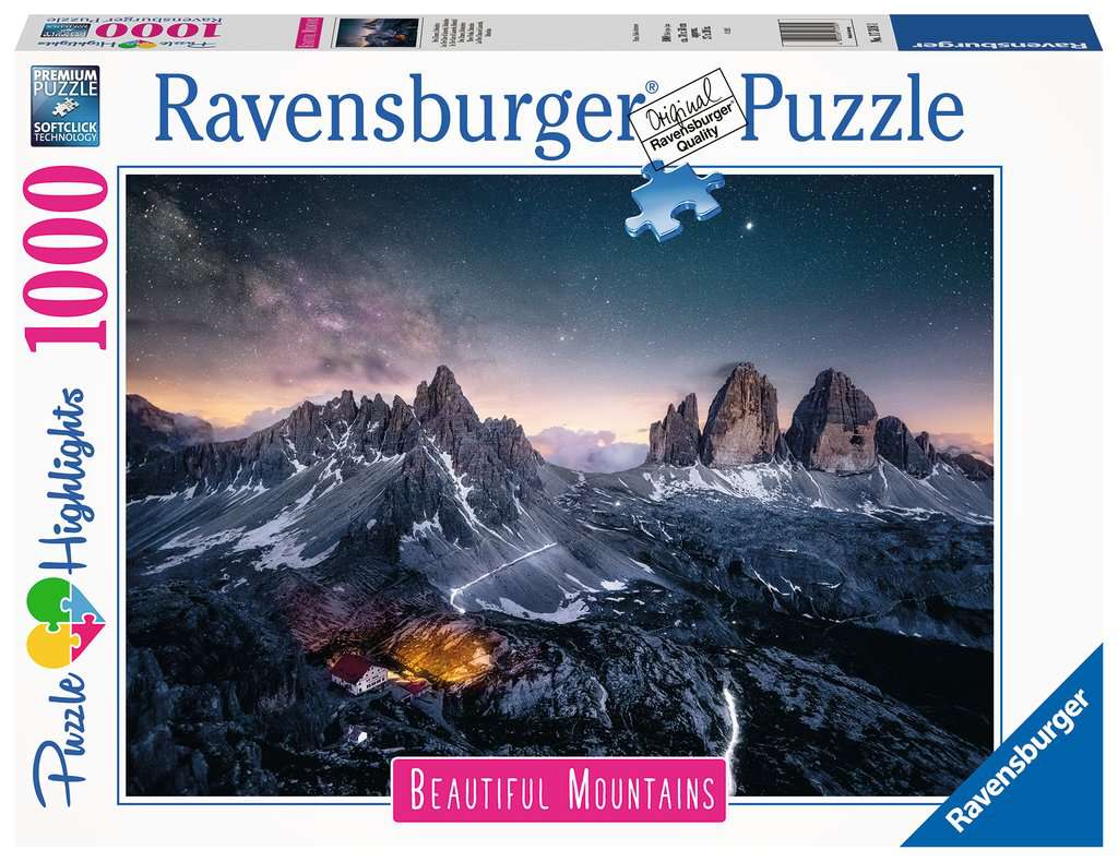Puzzle 1000 Teile - Drei Zinnen, Dolomiten