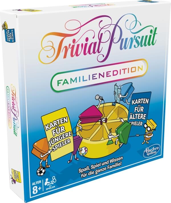 Trivial Pursuit Familien Edition, ab 2 Spieler, ab 8 Jahren Hasbro E1921100