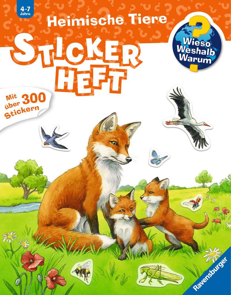 Wieso? Weshalb? Warum? Stickerheft: Heimische Tiere