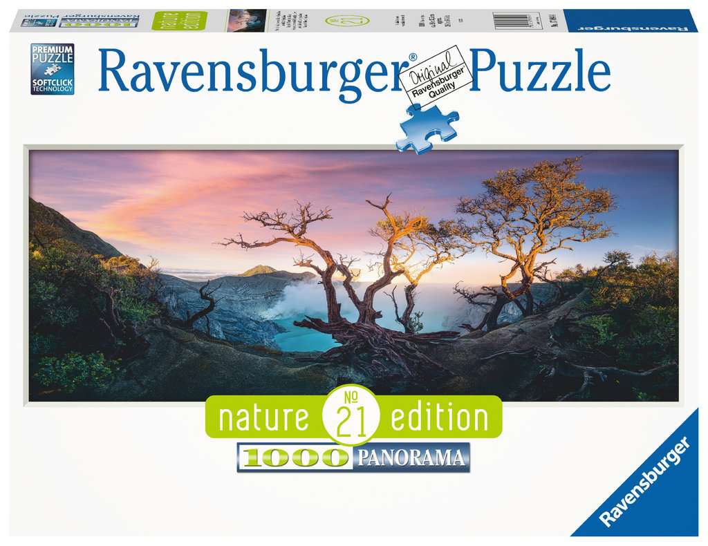 Puzzle - Schwefelsäure See am Mount Ijen, Java - Nature Edition 1000 Teile Ravensburger 17094