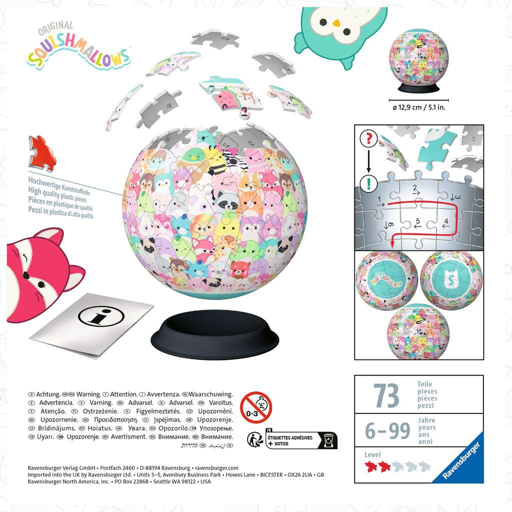 3D Puzzle Ball Puzzle-Ball Squishmallows