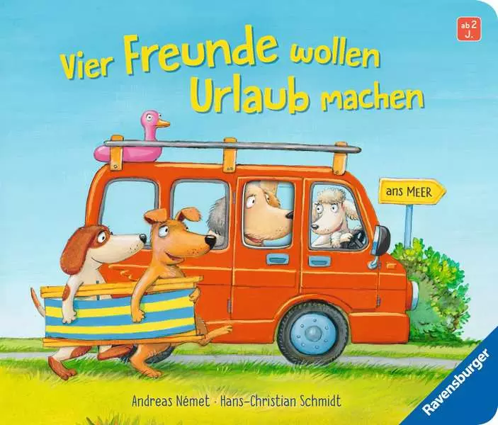 Vier Freunde wollen Urlaub machen