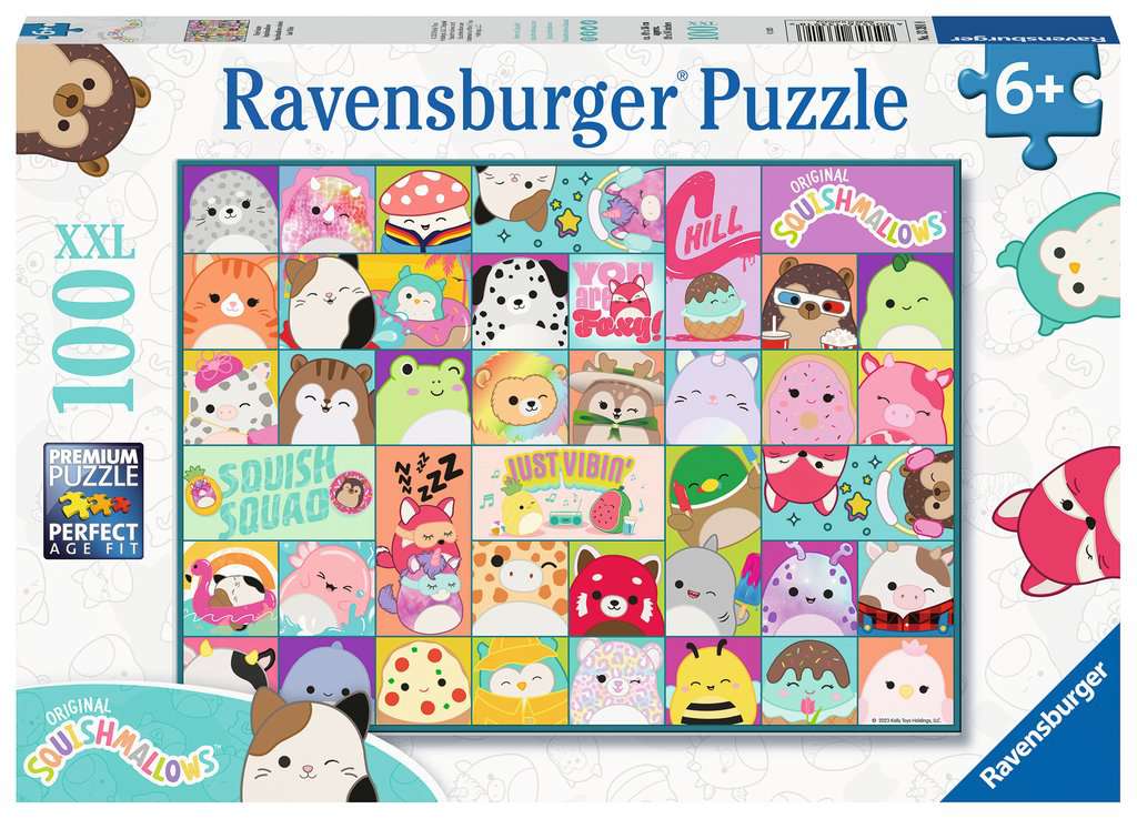 Puzzle Viele bunte Squishmallows 100 Teile