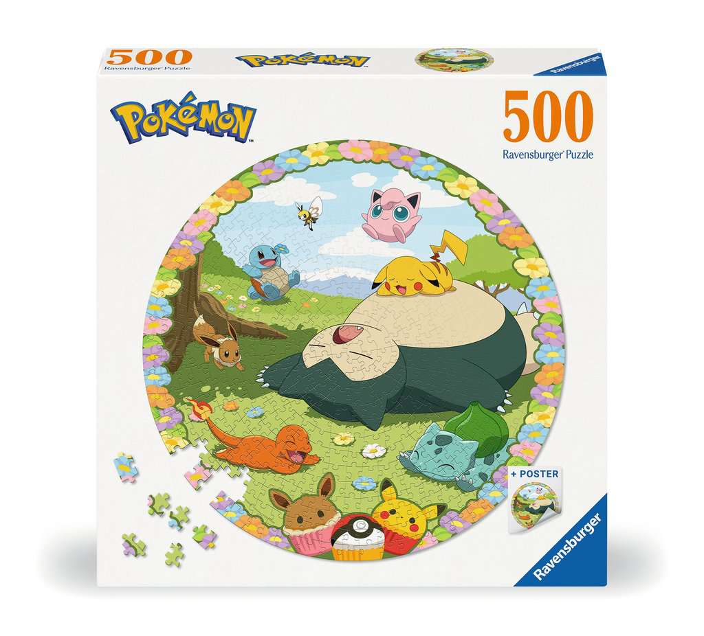 Puzzle 500 Teile - Blumige Pokémon