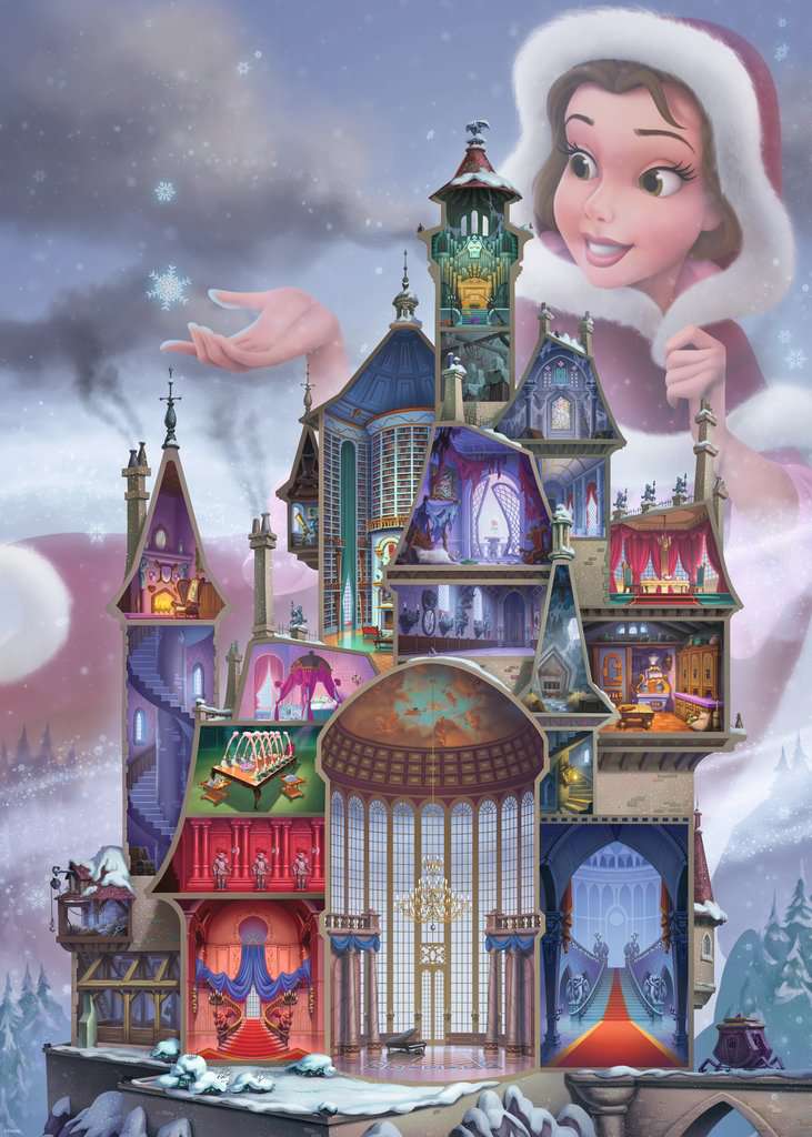 Puzzle 1000 Teile - Disney Castles: Belle