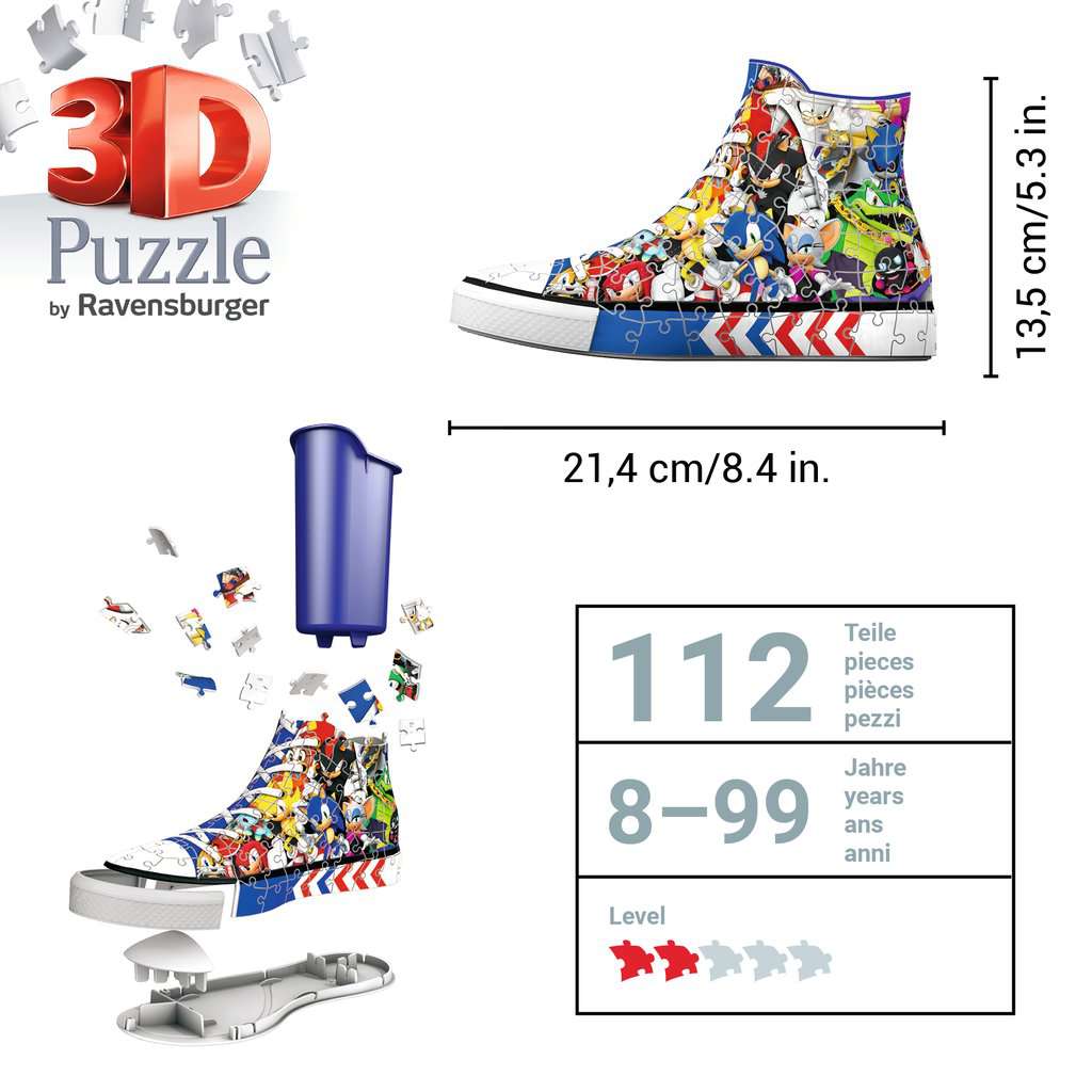 3D Puzzle Sneaker Sonic the Hedgehog