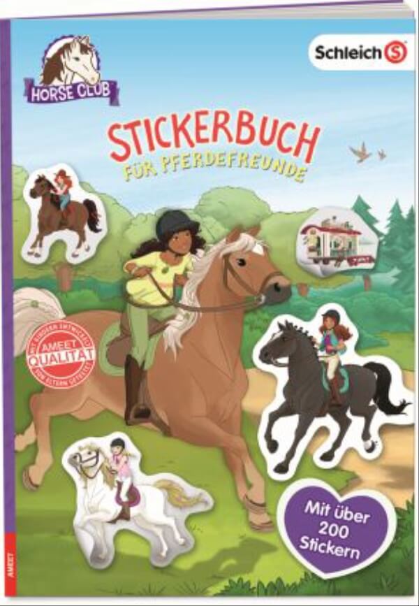 SCHLEICH® Horse Club - Stickerbuch für Pferdefreunde, 16 Seiten, ab 6 Jahren