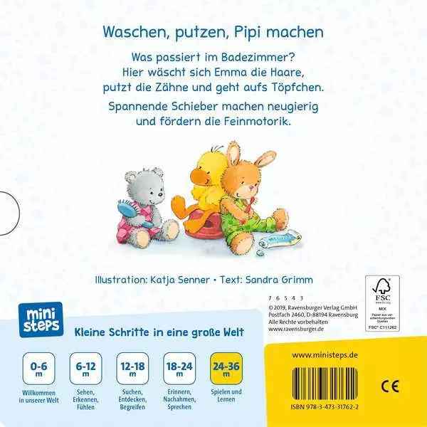 ministeps: Haare waschen, Zähne putzen