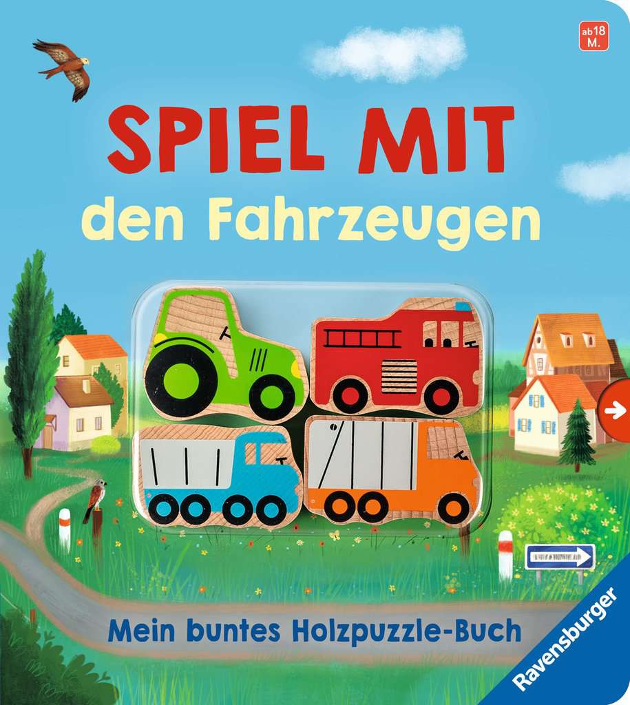 Spiel mit den Fahrzeugen: Mein buntes Holzpuzzle-Buch