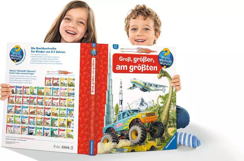 Wieso? Weshalb? Warum?: Groß, größer, am größten (Riesenbuch) Ravensburger