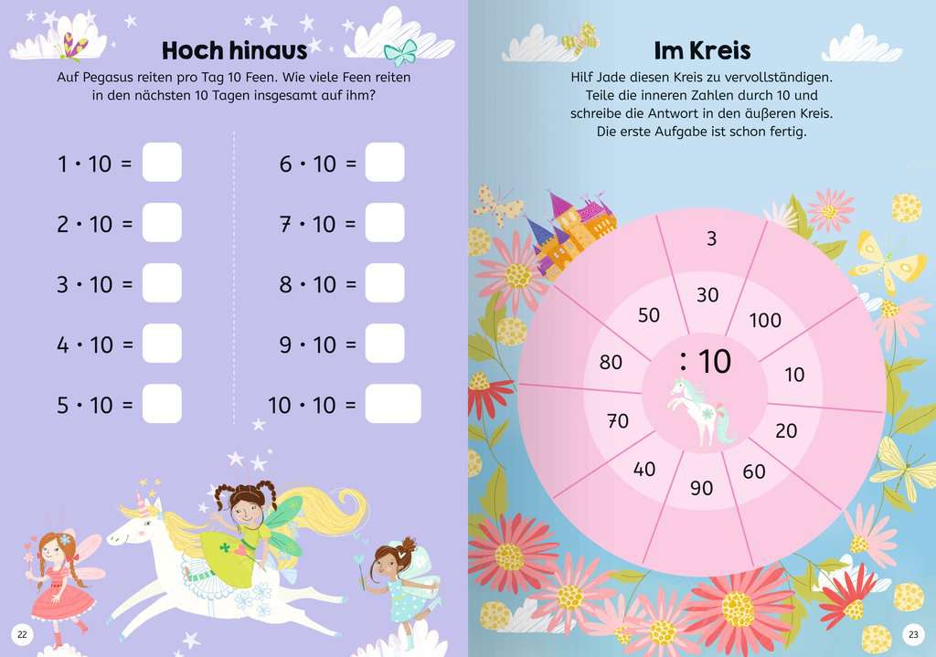 Einhorn-Akademie 1x1 - spielerisch das Einmaleins lernen und üben