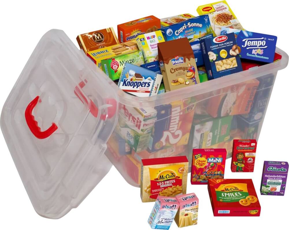 Kaufladen-Starterbox mit 50 Lebensmitteln