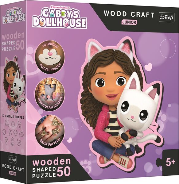 Holz Konturpuzzle Junior 50 – Gabby's Dollhouse