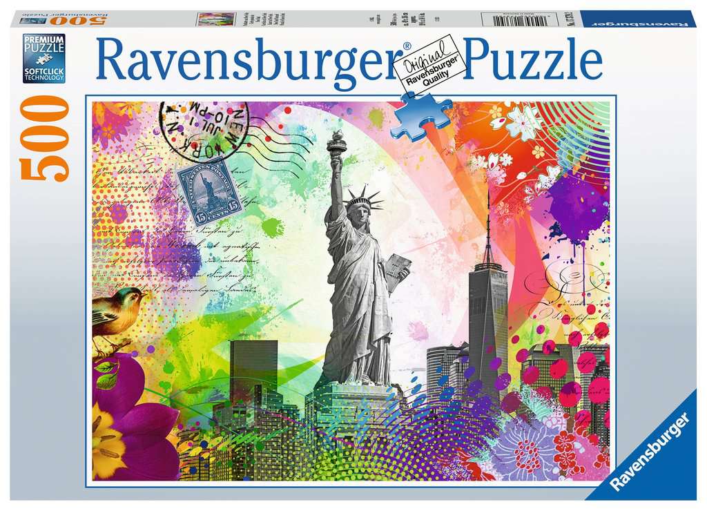 Puzzle 17379 Postkarte aus New York 500 Teile