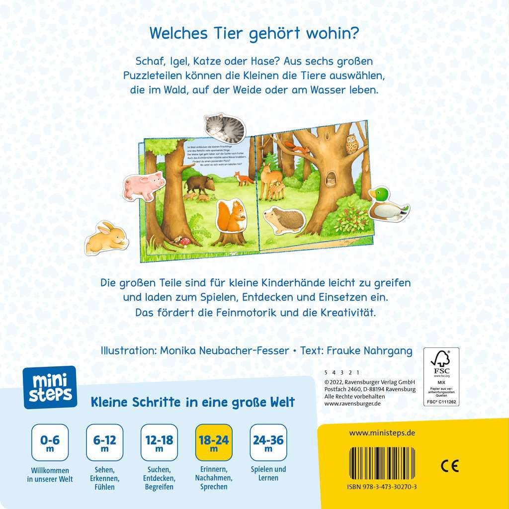 ministeps: Mein großes Tiere Puzzle-Spielbuch