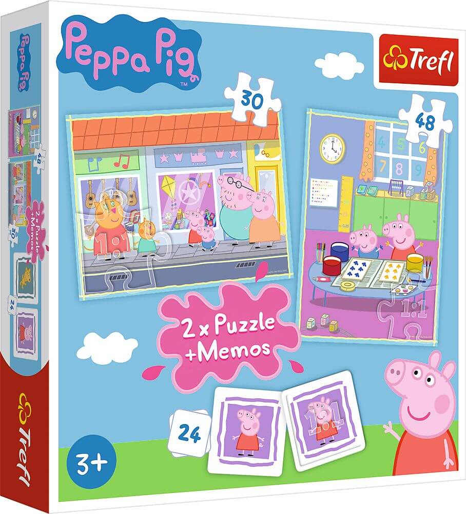 Puzzle 2in1 + Memos -Peppa Wutz