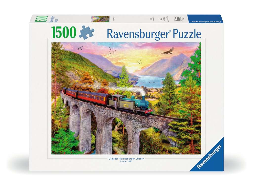 Puzzle 1500 Teile - Zugfahrt im Herbst