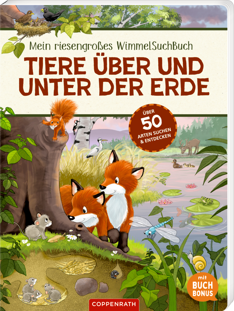 Mein riesengroßes WimmelSuchBuch: Tiere über und unter der Erde (Buchbonus)