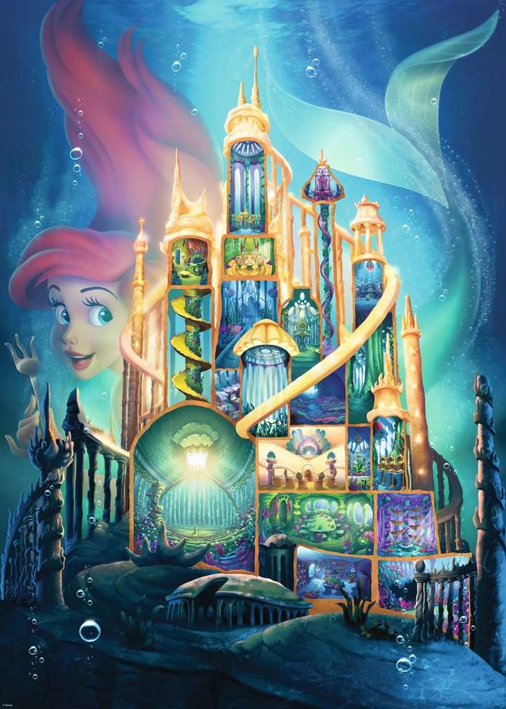 Puzzle 1000 Teile - Disney Castles: Arielle