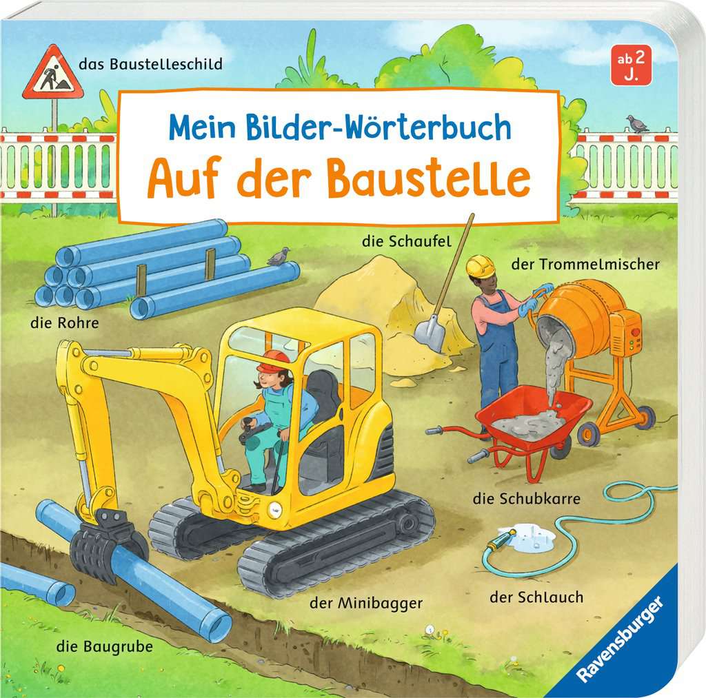 Mein Bilder-Wörterbuch: Auf der Baustelle