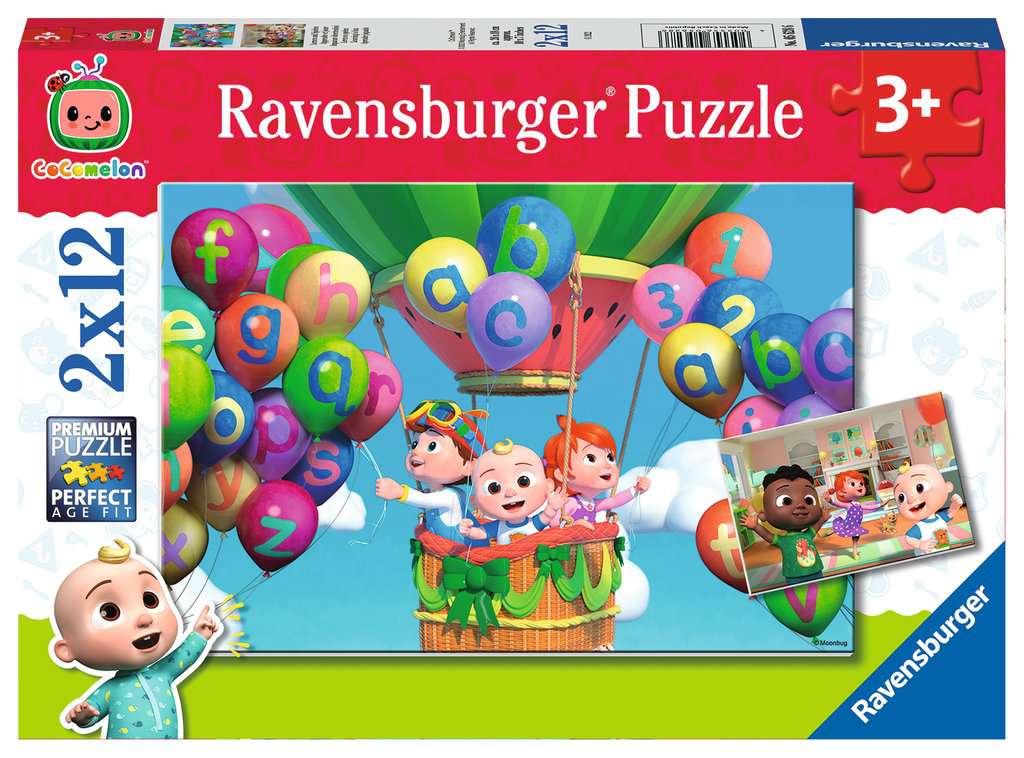 Kinderpuzzle ab 3 Jahren - Lernen und Spielen - 12 Teile