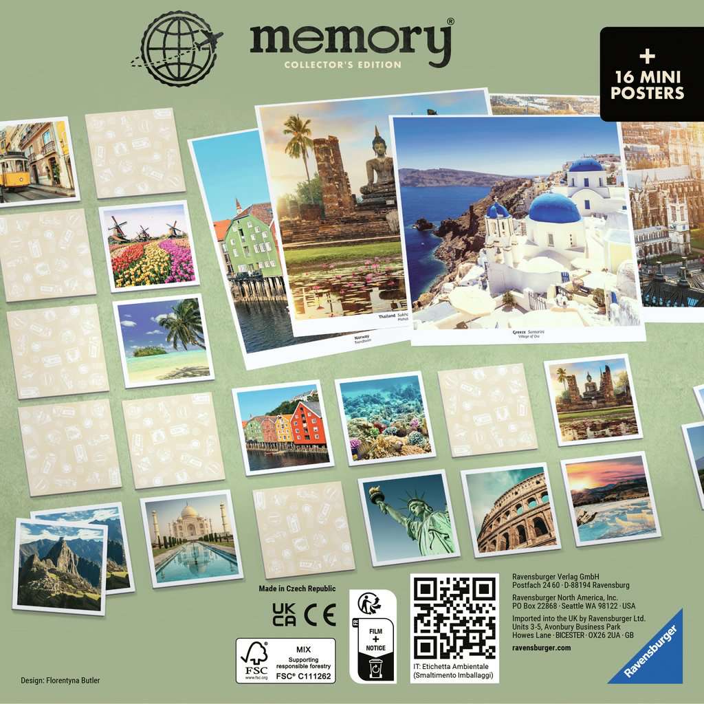 Collector's memory® Schönste Reiseziele - Spiel ab 6 Jahren