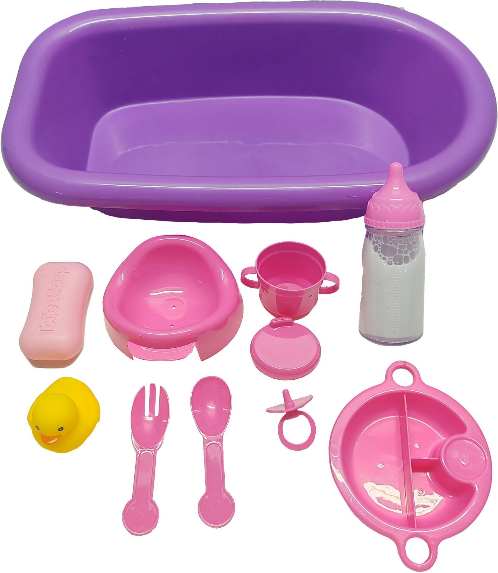 AM Puppen-Badewanne m. Zubehör-Set