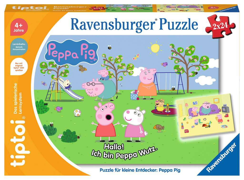 tiptoi Puzzle 00163 Puzzle für kleine Entdecker: Peppa Pig