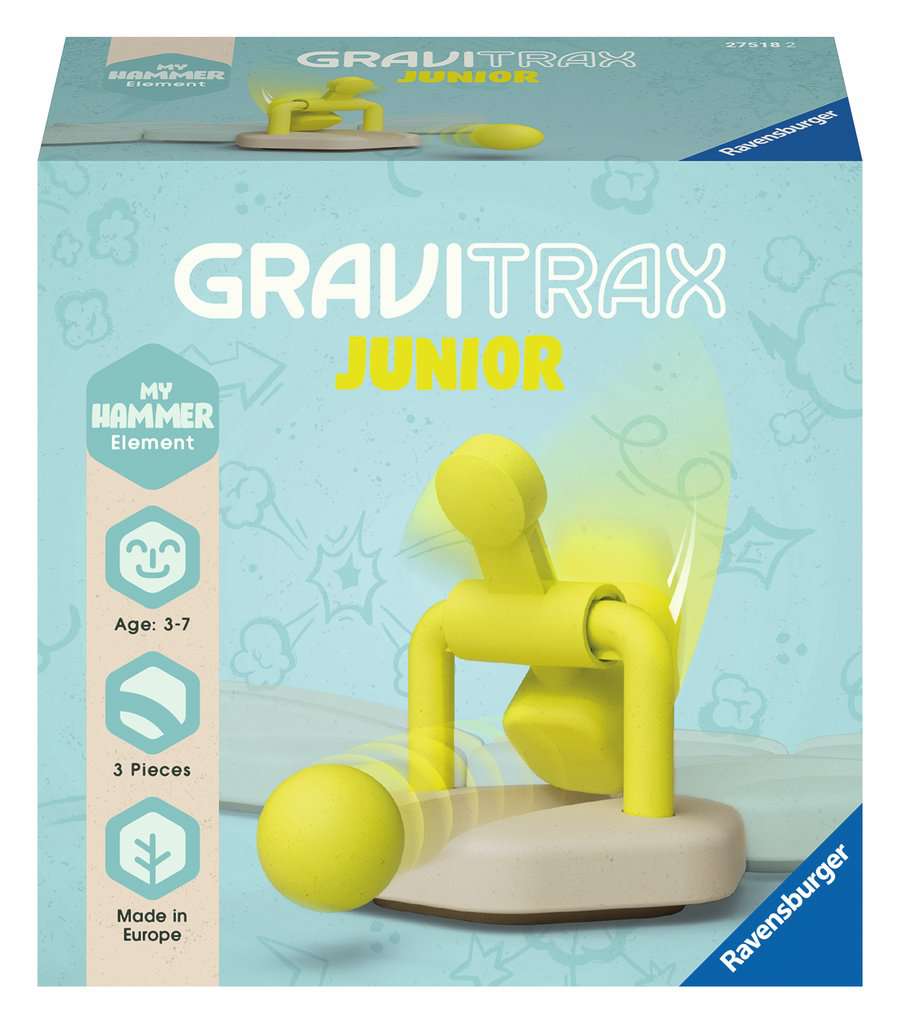GraviTrax Junior Element Hammer - Kugelbahn-Erweiterung für Kinder ab 3 Jahren