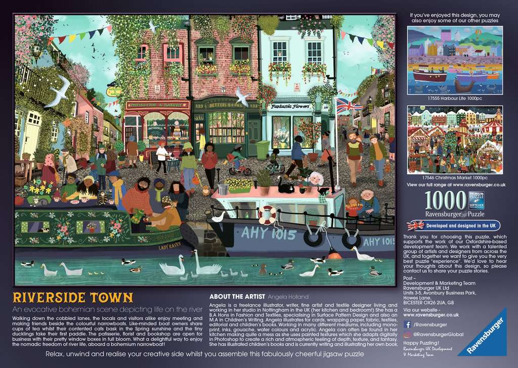 Puzzle 1000 Teile - Riverside Town