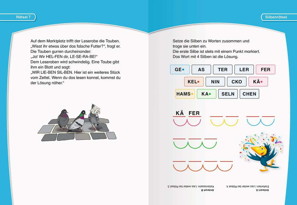 Leserabe Rätselspaß - Krimirätsel zum Lesenlernen ab 7 Jahren - 2. Lesestufe