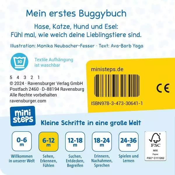 ministeps: Mein erstes Buggybuch: Fühl mal! Lieblingstiere