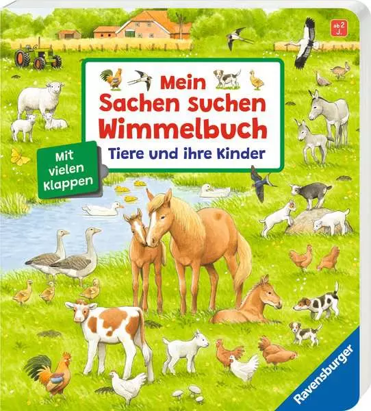 Mein Sachen suchen Wimmelbuch: Tiere und ihre Kinder