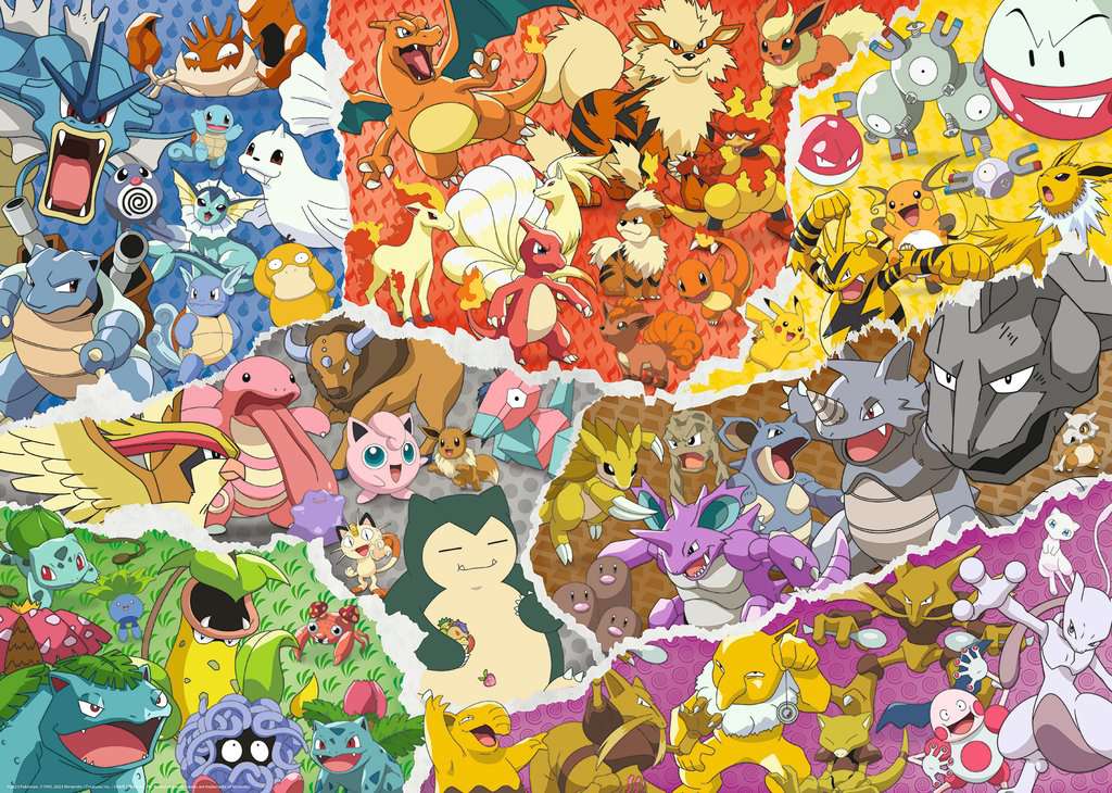 Puzzle 1000 Teile - Pokémon Abenteuer