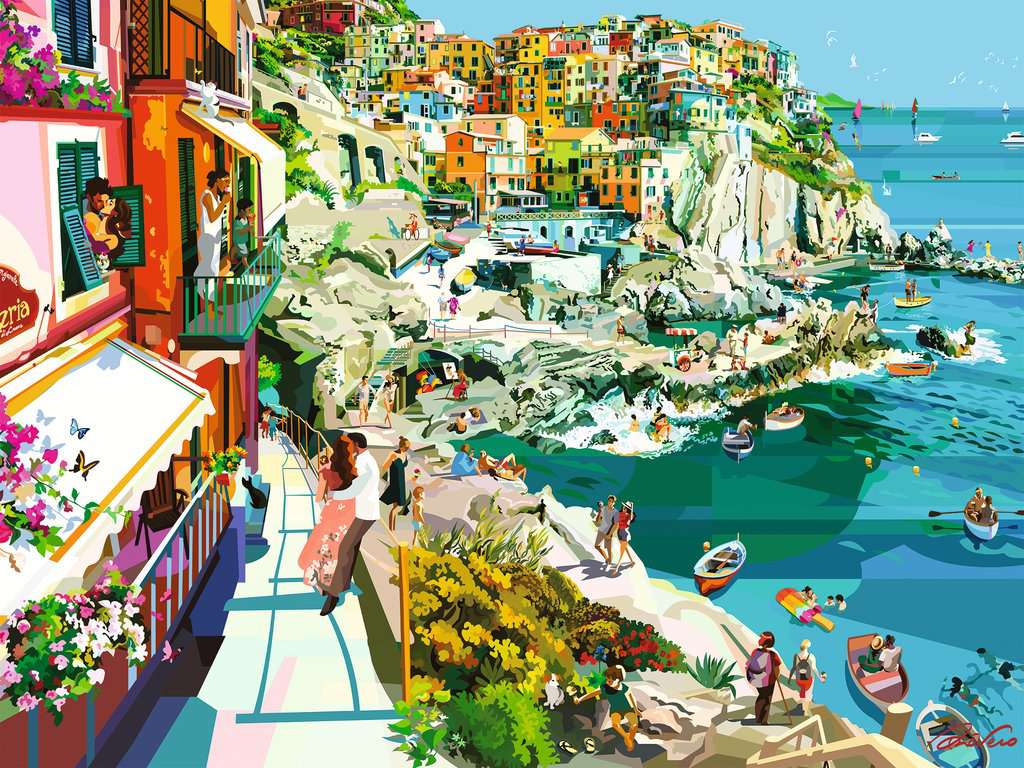 Puzzle 1500 Teile - Verliebt in Cinque Terre