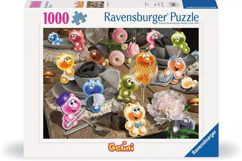 Puzzle 1000 Teile - Gelini decken den Tisch