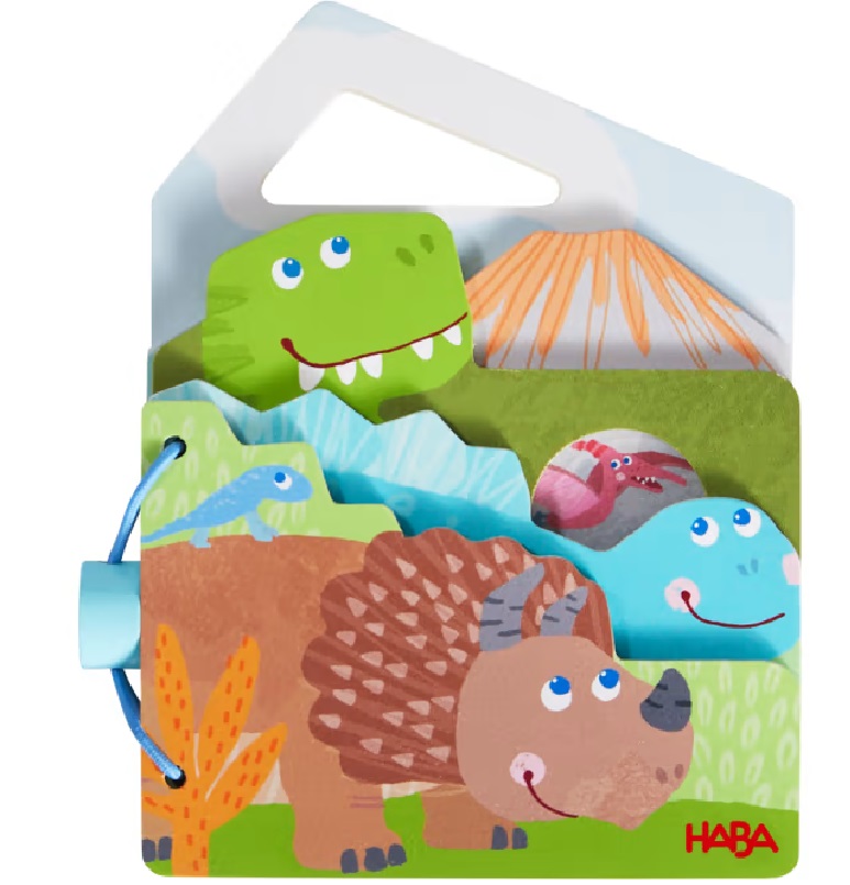 Holz-Babybuch Dinos