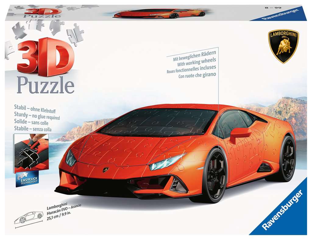 3D Puzzle Lamborghini Huracán EVO - Arancio