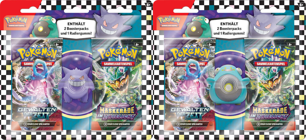 Pokémon-Sammelkartenspiel: Radiergummi-Blister für den Schulanfang (2024)