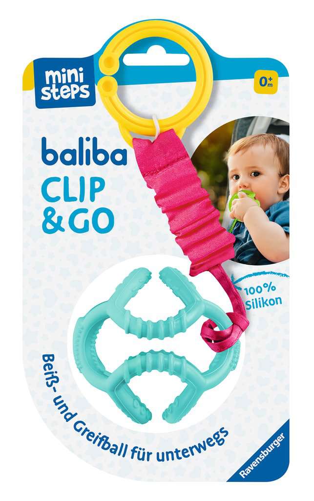 baliba Clip & Go türkis - Babyspielzeug ab 0 Monaten